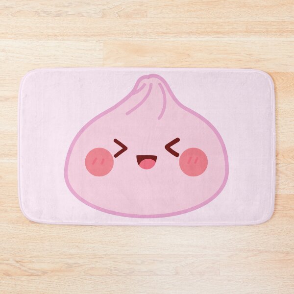Item preview, Pink squishy Dumpling – Cute Kawaii Food Character Design designed and sold by EmeraldeaArt.