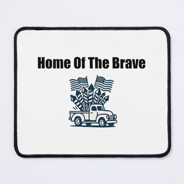 Item preview, Home Of The Brave Patriotic American Spirit Design designed and sold by Dreamsartistry.