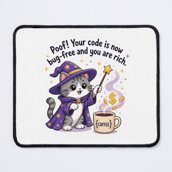Artikelvorschau, Cosmic Witch Cat | Vintage Halloween Magic Aesthetic entworfen und verkauft von Barkashow.