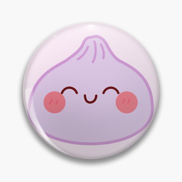 Item preview, Purple squishy Dumpling – Cute Kawaii Food Character Design designed and sold by EmeraldeaArt.