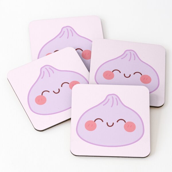 Item preview, Purple squishy Dumpling – Cute Kawaii Food Character Design designed and sold by EmeraldeaArt.