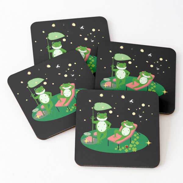 Item preview, Cute Relaxing Frogs – Just Living My Best Life Design designed and sold by LoopyStudio.