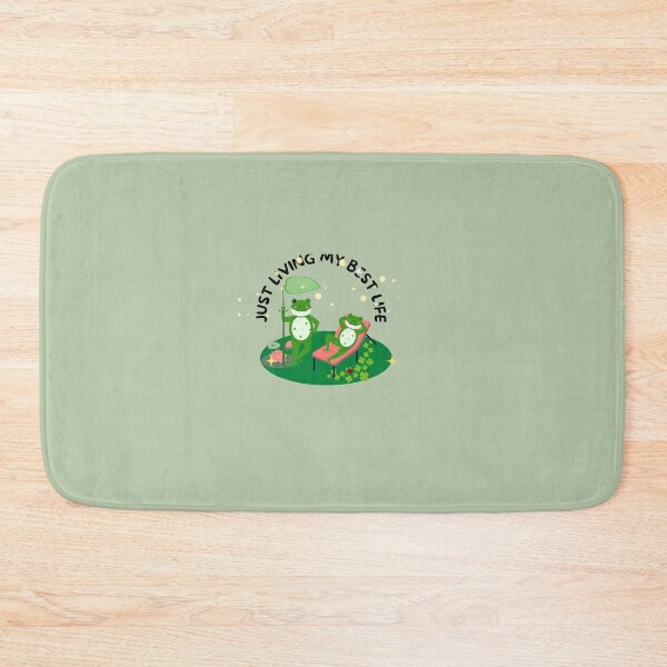 Item preview, Cute Relaxing Frogs – Just Living My Best Life Design designed and sold by LoopyStudio.