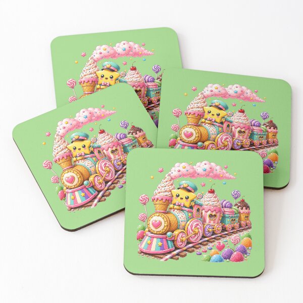 Item preview, Cute Kawaii Candy Train with Ice Cream, Lollipops & Sweet Treats | Pastel Candycore Aesthetic designed and sold by ALH Apparel.