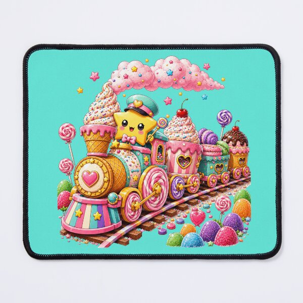 Item preview, Cute Kawaii Candy Train with Ice Cream, Lollipops & Sweet Treats | Pastel Candycore Aesthetic designed and sold by ALH Apparel.