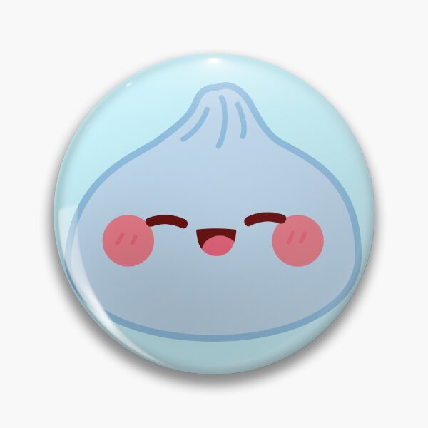 Item preview, Blue squishy Dumpling – Cute Kawaii Food Character Design designed and sold by EmeraldeaArt.