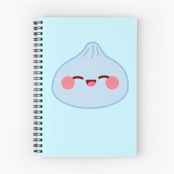 Item preview, Blue squishy Dumpling – Cute Kawaii Food Character Design designed and sold by EmeraldeaArt.
