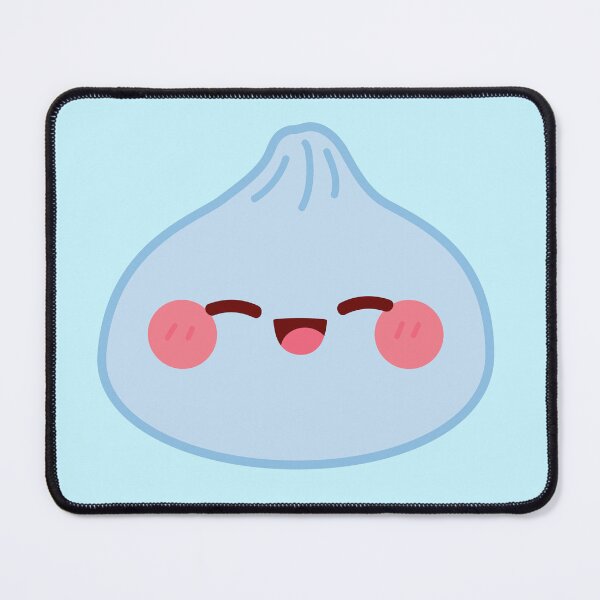 Item preview, Blue squishy Dumpling – Cute Kawaii Food Character Design designed and sold by EmeraldeaArt.