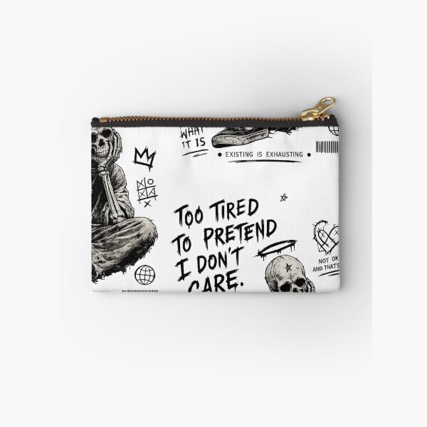 Item preview, Too Tired To Pretend Skeleton Graphic designed and sold by bb-nostalgia.