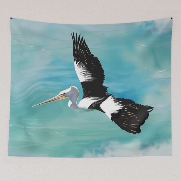 Item preview, Australian Pelican in Flight designed and sold by Karin Taylor.