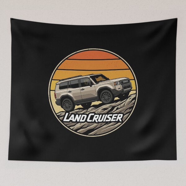 Item preview, Land Cruiser 250 Retro Sunset Off Road 4x4 designed and sold by Off-Road-Zone.