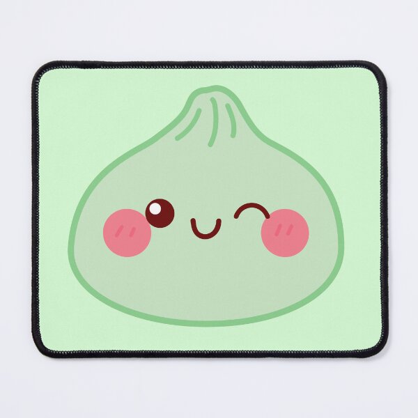 Item preview, Green squishy Dumpling – Cute Kawaii Food Character Design designed and sold by EmeraldeaArt.
