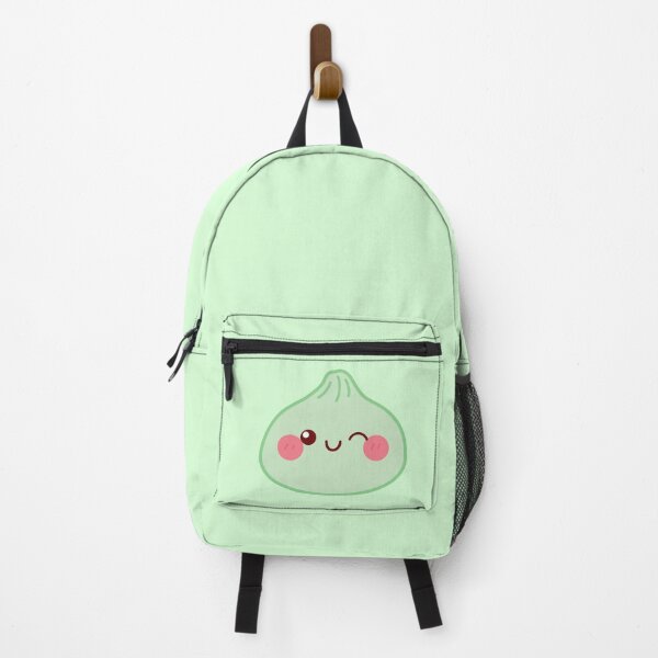 Item preview, Green squishy Dumpling – Cute Kawaii Food Character Design designed and sold by EmeraldeaArt.