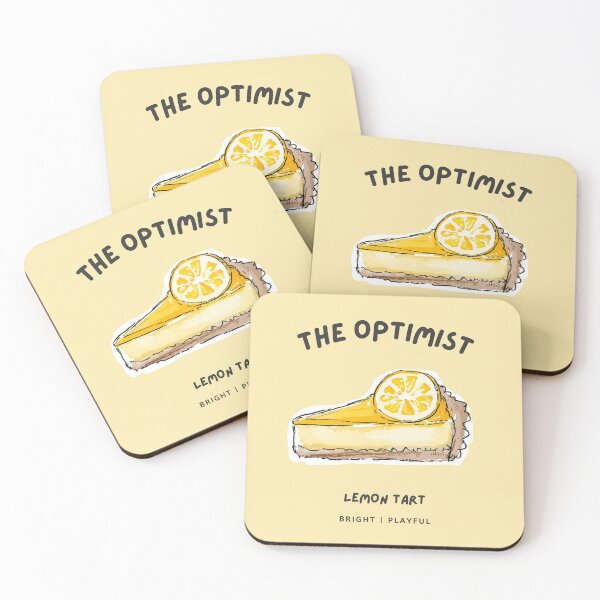 Item preview, The Optimist -Lemon Tart | Whimsical Dessert Illustration designed and sold by A little more Whirl.