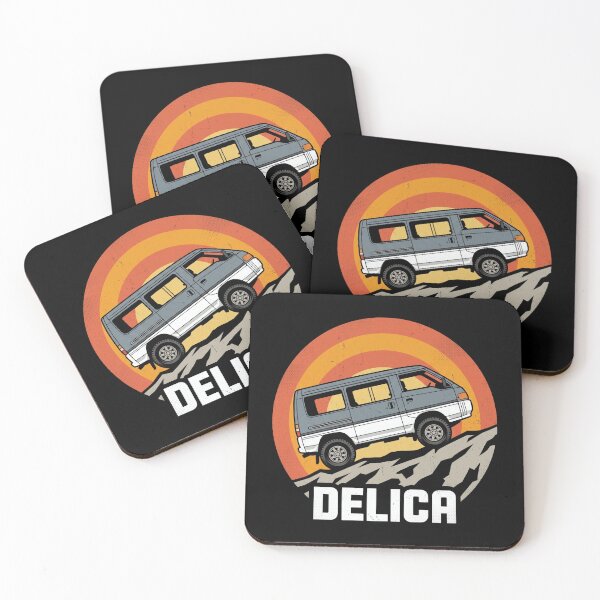 Item preview, Delica Retro Sunset Off Road 4x4 Camper Van Blue designed and sold by Off-Road-Zone.