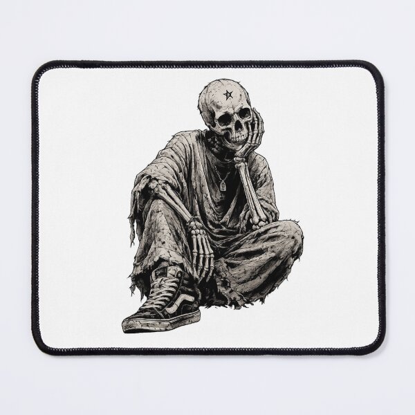 Item preview, Overthinking Forever Gothic Skeleton Art designed and sold by bb-nostalgia.