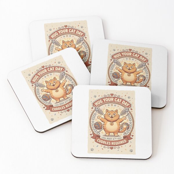 Item preview, Hug Your Cat Day designed and sold by  ViralVisionsCreating .
