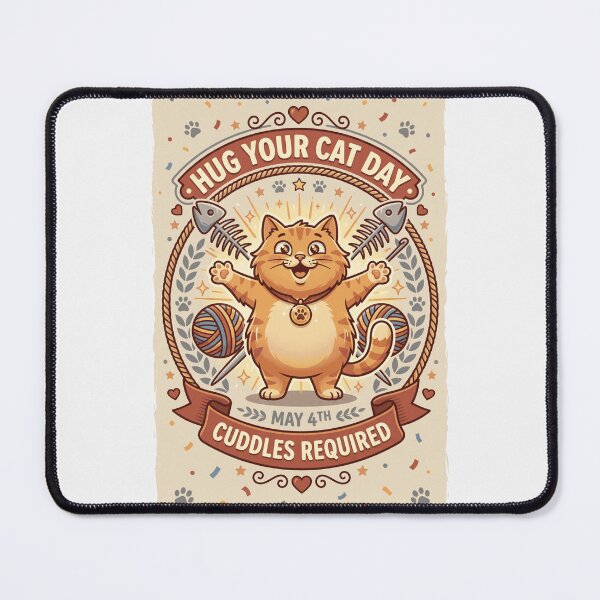 Item preview, Hug Your Cat Day designed and sold by  ViralVisionsCreating .