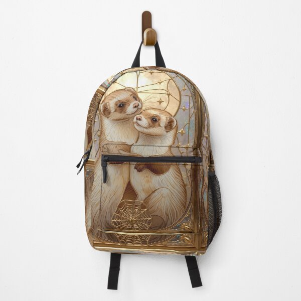 Item preview, Ferrets in Stained Glass with Golden Moon designed and sold by BriSher.