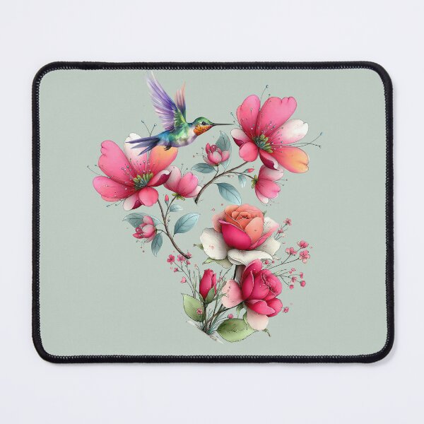 Item preview, Elegant Hummingbird Floral Bouquet designed and sold by Szpaku desart .