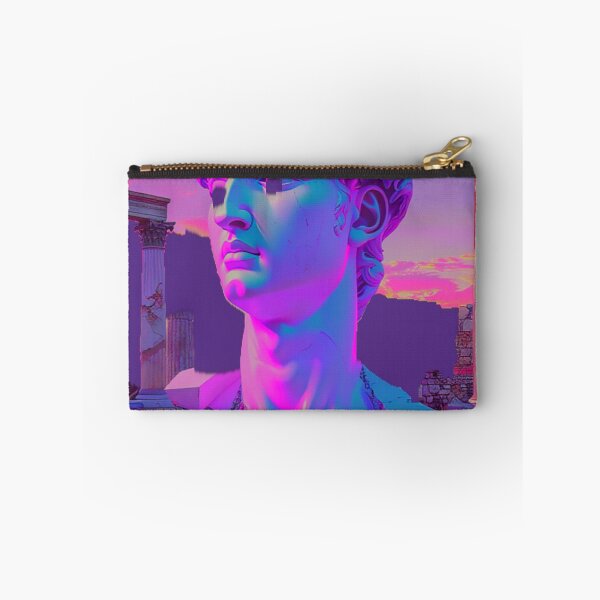 Item preview, Neon Cyber David Bust: Synthwave Classical Oasis designed and sold by A E S T H E T A T A G.
