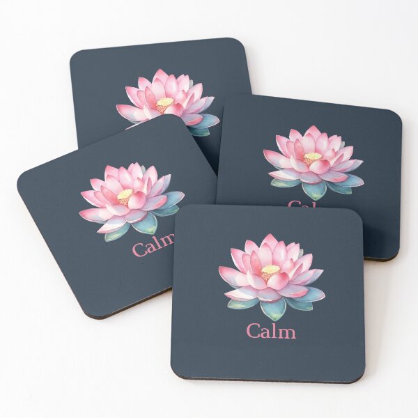 Item preview, Calm Lotus Flower- Mindfulness Yoga Aesthetic Art designed and sold by ShaderShirts.