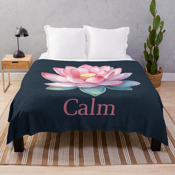 Item preview, Calm Lotus Flower- Mindfulness Yoga Aesthetic Art designed and sold by ShaderShirts.