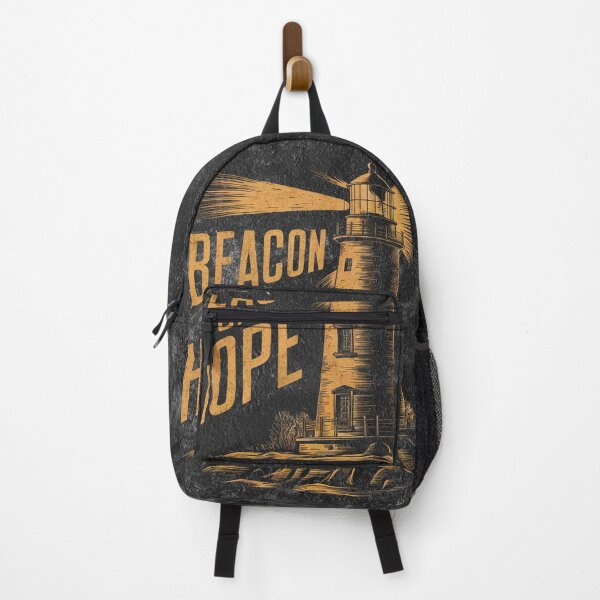 Item preview, Beacon of Hope Lighthouse Art - Inspirational Coastal Drawing designed and sold by StickerAndLove.