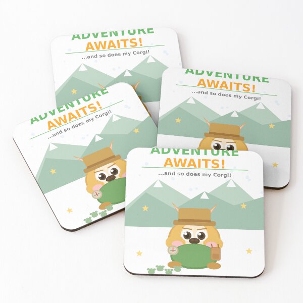Item preview, Adventure Awaits Corgi Kids Tee Funny Corgi Explorer Gift designed and sold by madesignco.store.