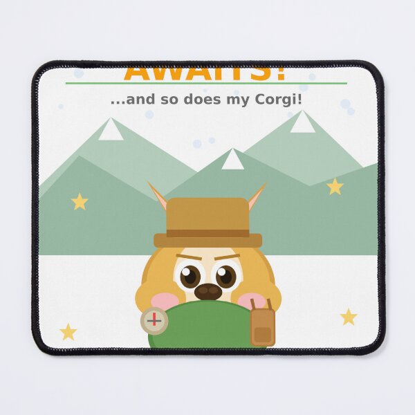 Item preview, Adventure Awaits Corgi Kids Tee Funny Corgi Explorer Gift designed and sold by madesignco.store.