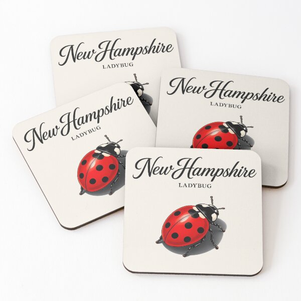 Item preview, New Hampshire Ladybug Retro Poster designed and sold by The-Drip-Studio.
