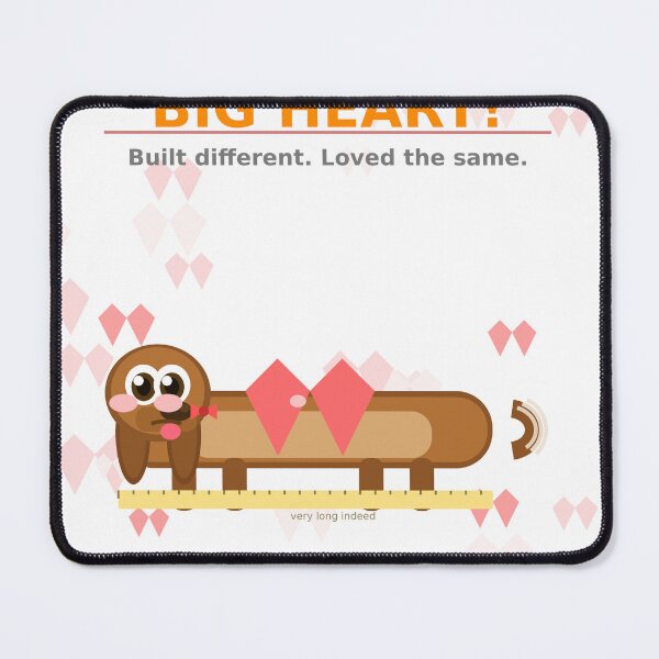 Item preview, Long Dog Big Heart Dachshund Kids Tee Funny Wiener Dog Gift designed and sold by madesignco.store.