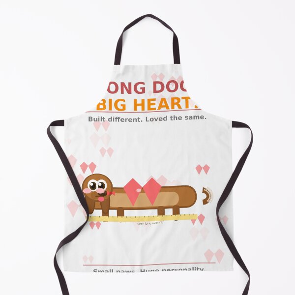 Item preview, Long Dog Big Heart Dachshund Kids Tee Funny Wiener Dog Gift designed and sold by madesignco.store.