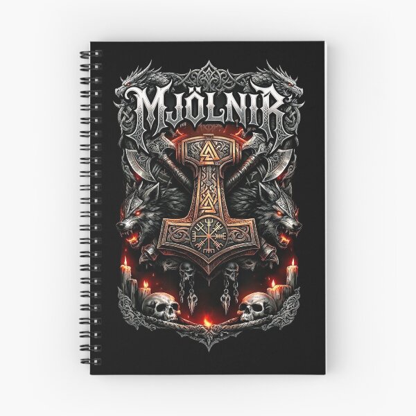 Item preview, Mjölnir Battle Crest Viking Thunder Hammer Emblem Design designed and sold by DeimosArtIntl.