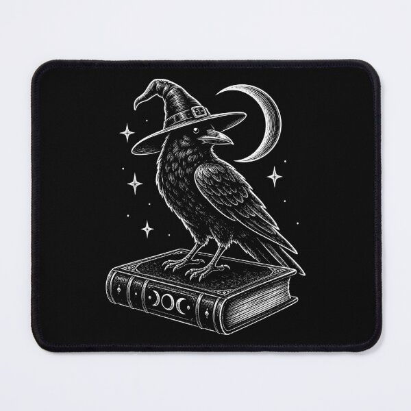 Item preview, Witch Raven on Moon Spellbook designed and sold by Victor Shadehorn.