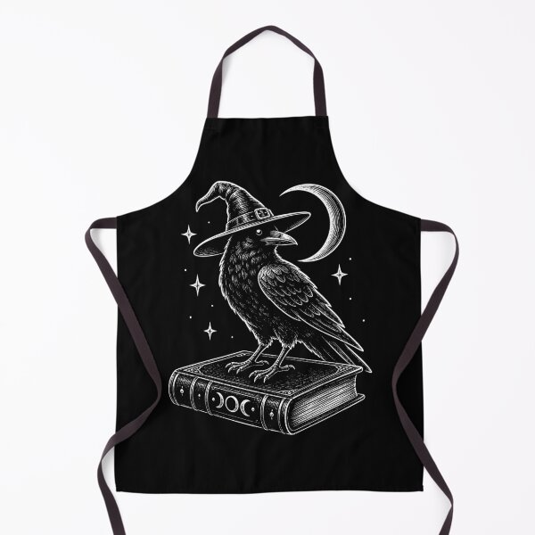 Item preview, Witch Raven on Moon Spellbook designed and sold by Victor Shadehorn.