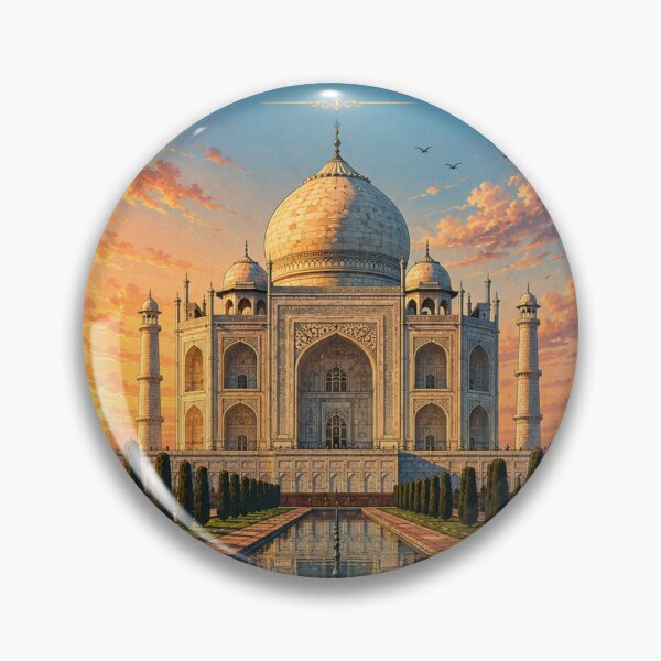 Item preview, Taj Mahal India Retro Anime Travel Poster designed and sold by ElartedeNoel.
