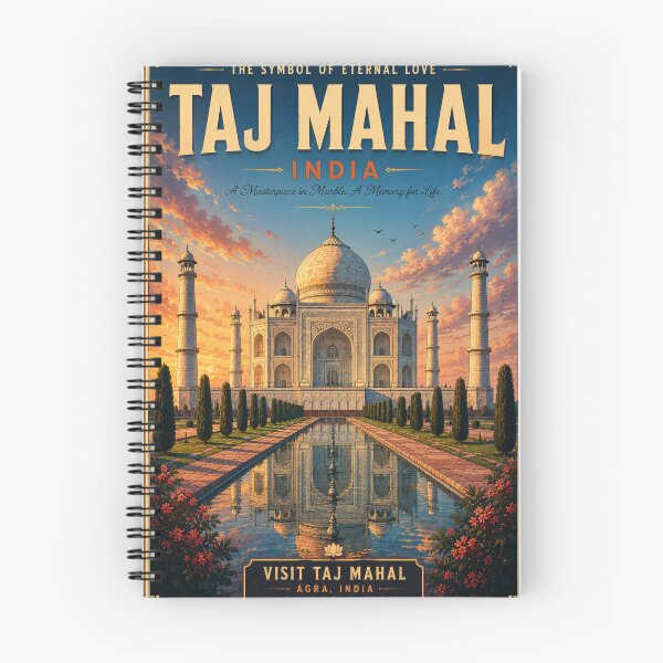 Item preview, Taj Mahal India Retro Anime Travel Poster designed and sold by ElartedeNoel.