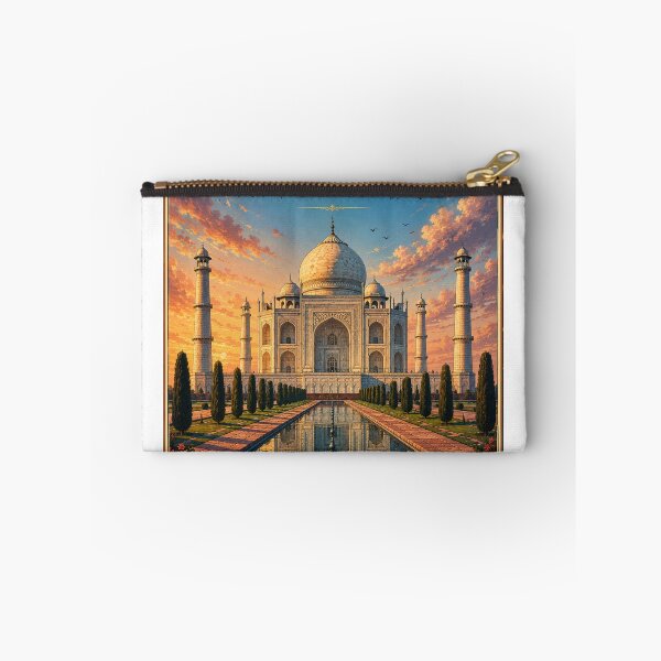 Item preview, Taj Mahal India Retro Anime Travel Poster designed and sold by ElartedeNoel.
