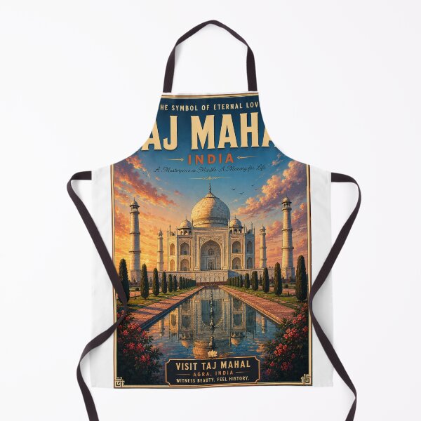 Item preview, Taj Mahal India Retro Anime Travel Poster designed and sold by ElartedeNoel.