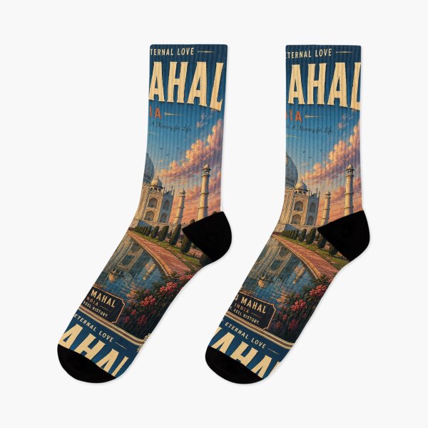 Item preview, Taj Mahal India Retro Anime Travel Poster designed and sold by ElartedeNoel.