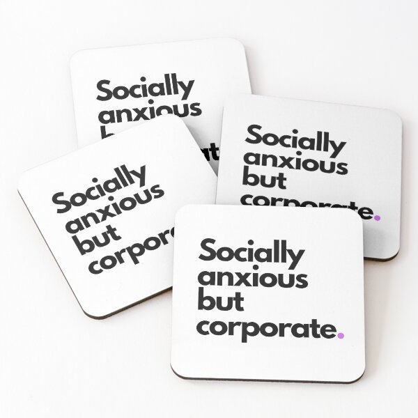 Item preview, Socially Anxious But Corporate. designed and sold by BarbaraSaidNO.