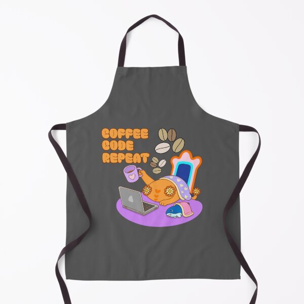 Item preview, Coffee Code Repeat Programmer Cat Funny Coding Design designed and sold by BritishDelights.