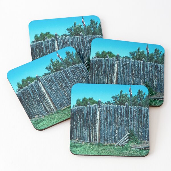 Item preview, Ogden, Utah, July 12, 1998, Fort Buenaventura Park, Wooden Stockade Fence designed and sold by AMacGPhilly.