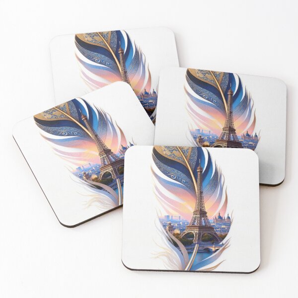 Item preview, Paris Feather Art | Eiffel Tower Feather Design | France Travel Illustration | Paris Aesthetic Sticker | French Landmark Artwork designed and sold by GalleryPeak.