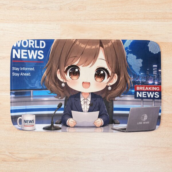 Item preview, Cute Chibi News Anchor designed and sold by konkapo00.