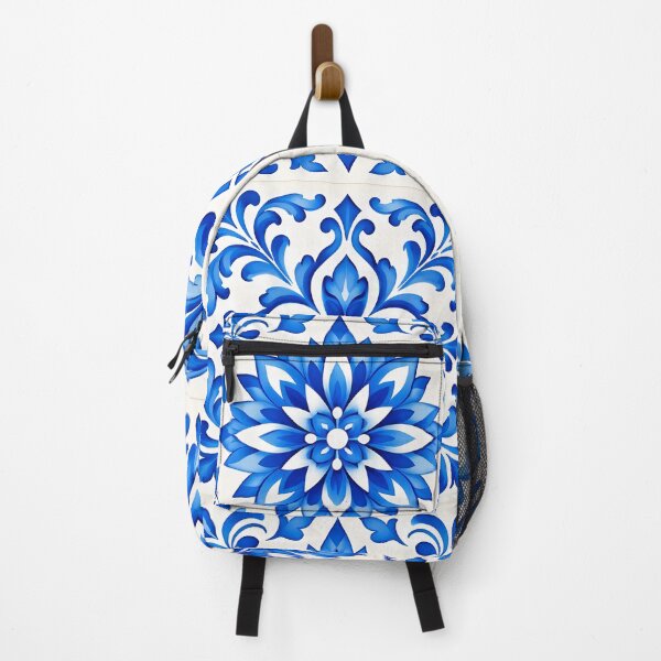 Item preview, Blue Azulejo Floral Tile Pattern designed and sold by FK-UK.