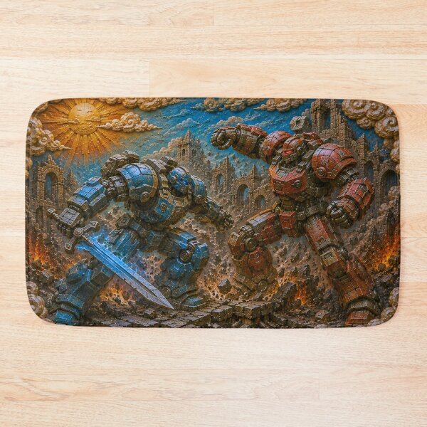 Item preview, The Final Duel | Giant Robot Battle Sci-Fi Diorama Art designed and sold by IGLCreative.