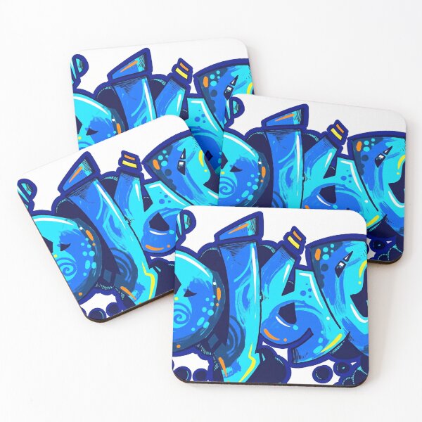 Item preview, BLUE Graffiti – Neon Urban Street Art designed and sold by NeonSpiritArt.