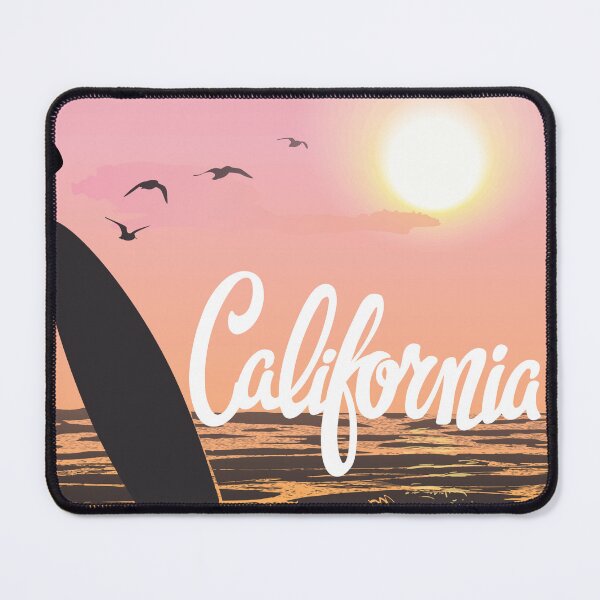Item preview, Surf California Sunset Vintage Beach Vibes Ocean Waves Surfboard Aesthetic designed and sold by StickerAndLove.
